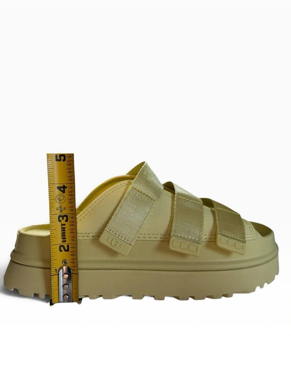 UGG Goldenglow Women's Golden Apple Yellow Platform Sandals Size 8 NWT